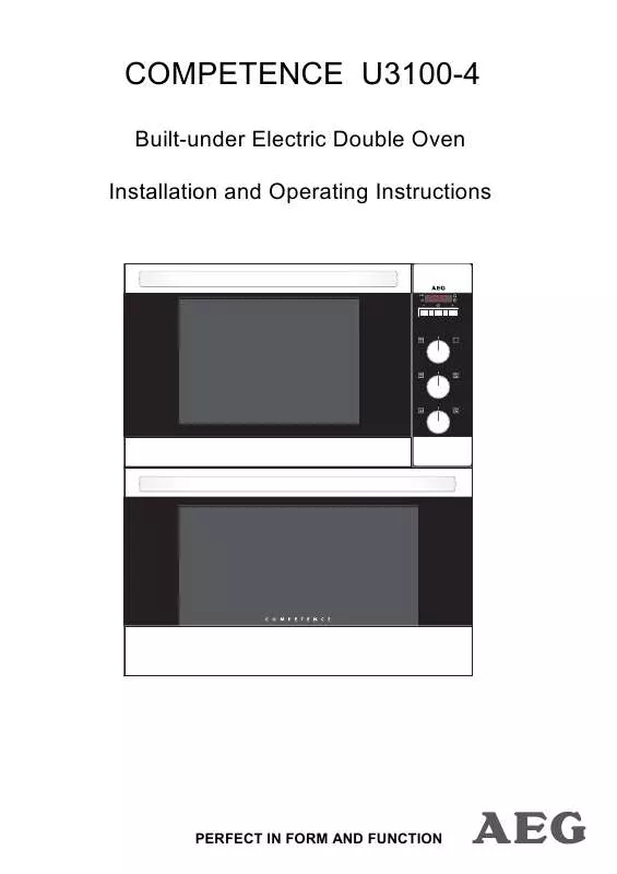 Mode d'emploi AEG-ELECTROLUX U3100-4-B(BLACK)