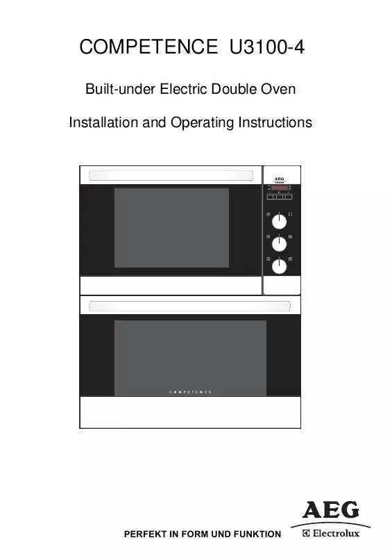 Mode d'emploi AEG-ELECTROLUX U3100-4-B-BLACK-