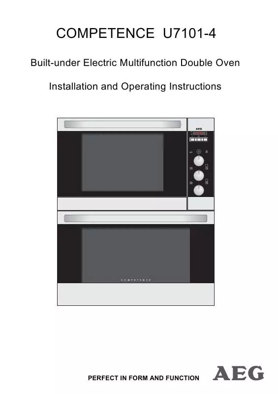 Mode d'emploi AEG-ELECTROLUX U7101-4-A