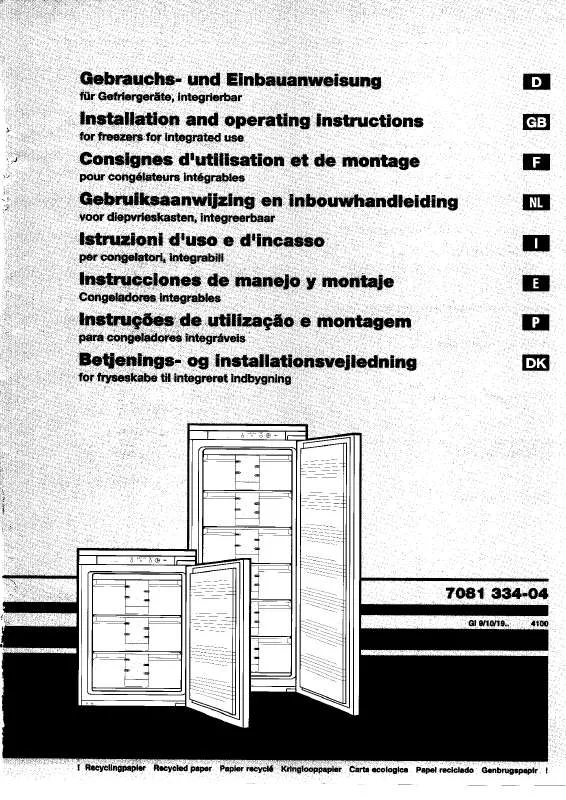 Mode d'emploi AEG-ELECTROLUX UF245PL