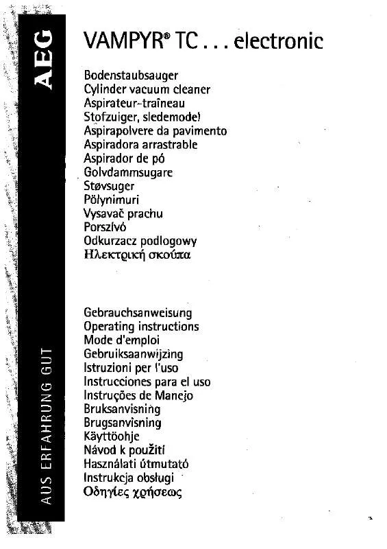 Mode d'emploi AEG-ELECTROLUX VAMPYR TC 120.9