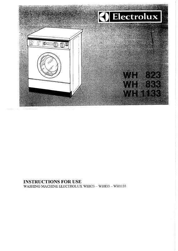 Mode d'emploi AEG-ELECTROLUX WH1133