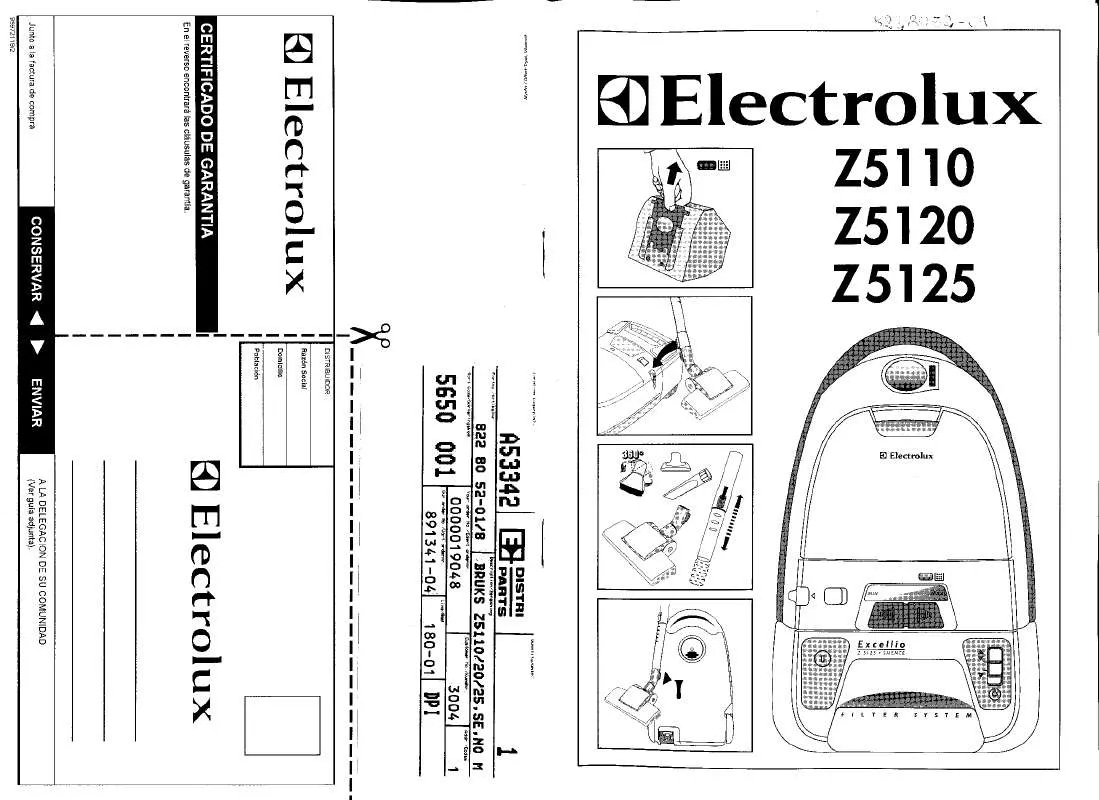 Mode d'emploi AEG-ELECTROLUX Z5110