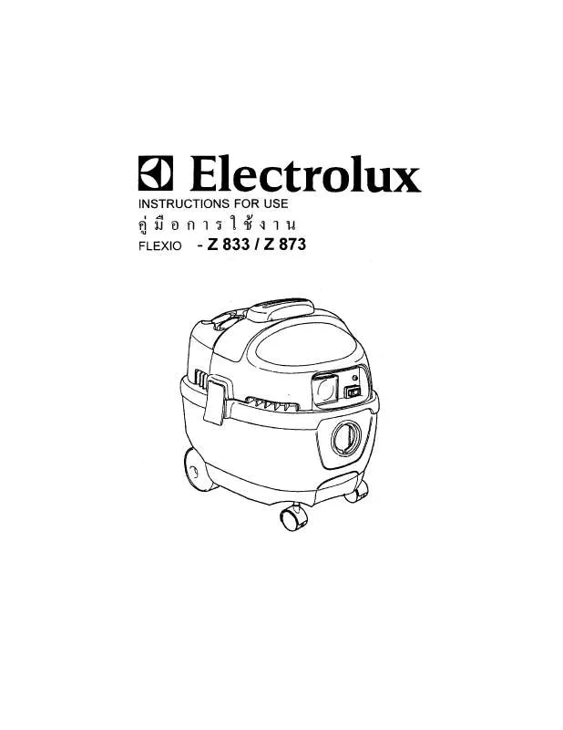 Mode d'emploi AEG-ELECTROLUX Z833ITV