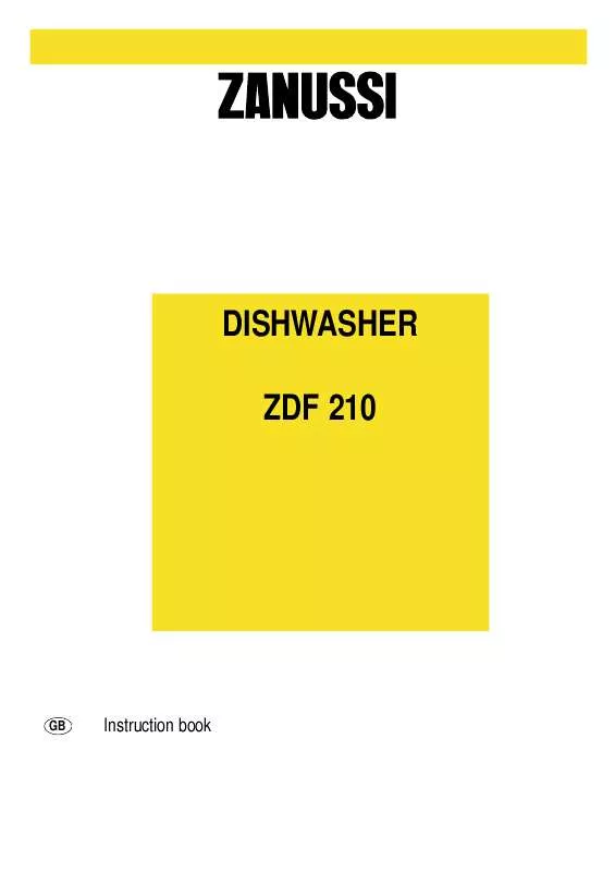 Mode d'emploi AEG-ELECTROLUX ZANUSSI DISHWASHER ZDF 210