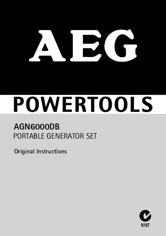 Mode d'emploi AEG AGN 6000 DB