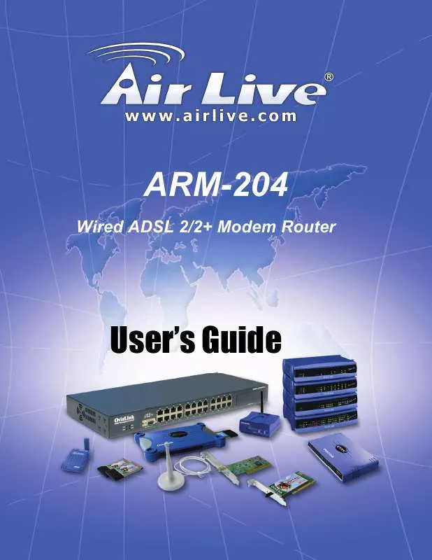 Mode d'emploi AIRLIVE ARM-204