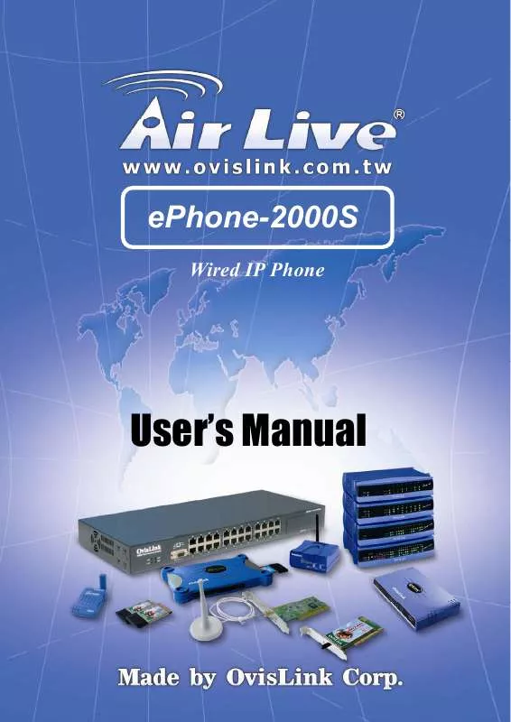 Mode d'emploi AIRLIVE EPHONE-2000S