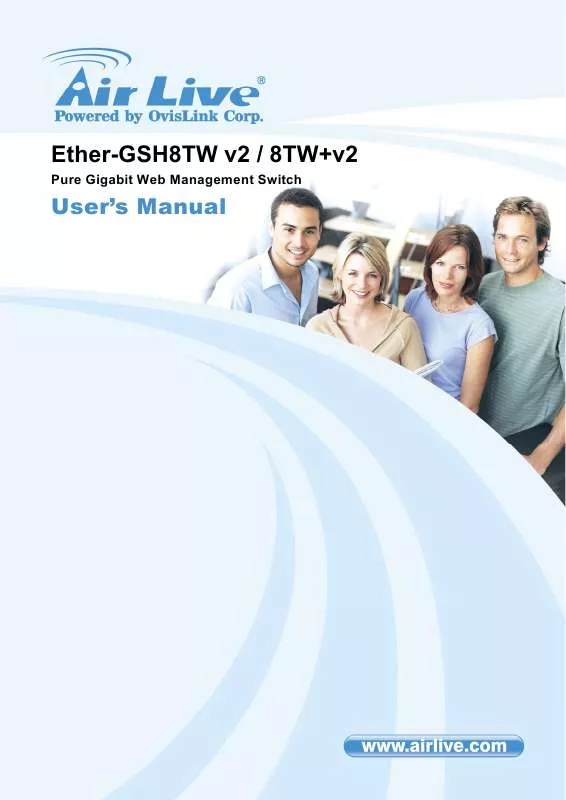 Mode d'emploi AIRLIVE ETHER-GSH8TW PLUS V2