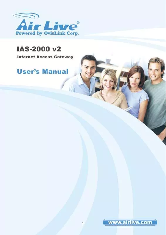 Mode d'emploi AIRLIVE IAS-2000 V2