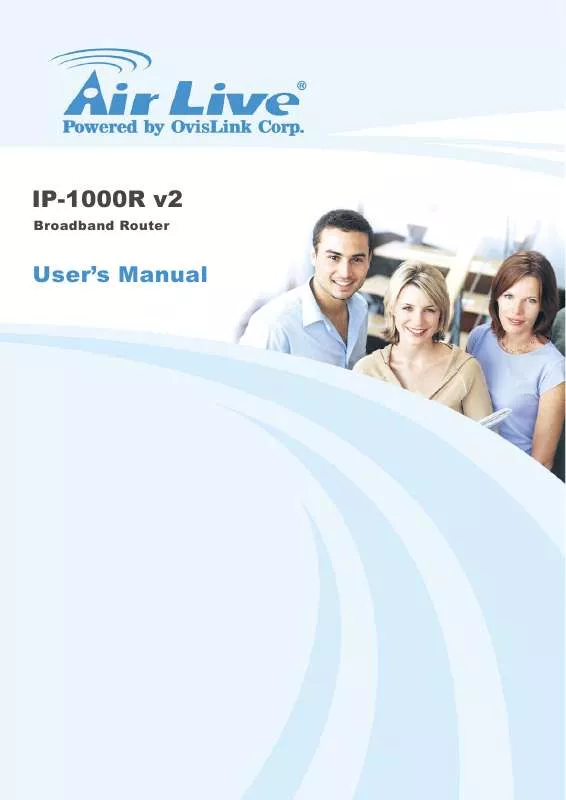 Mode d'emploi AIRLIVE IP-1000RV2