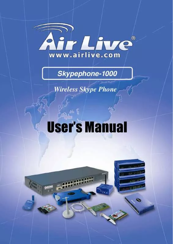 Mode d'emploi AIRLIVE SKYPEPHONE-1000