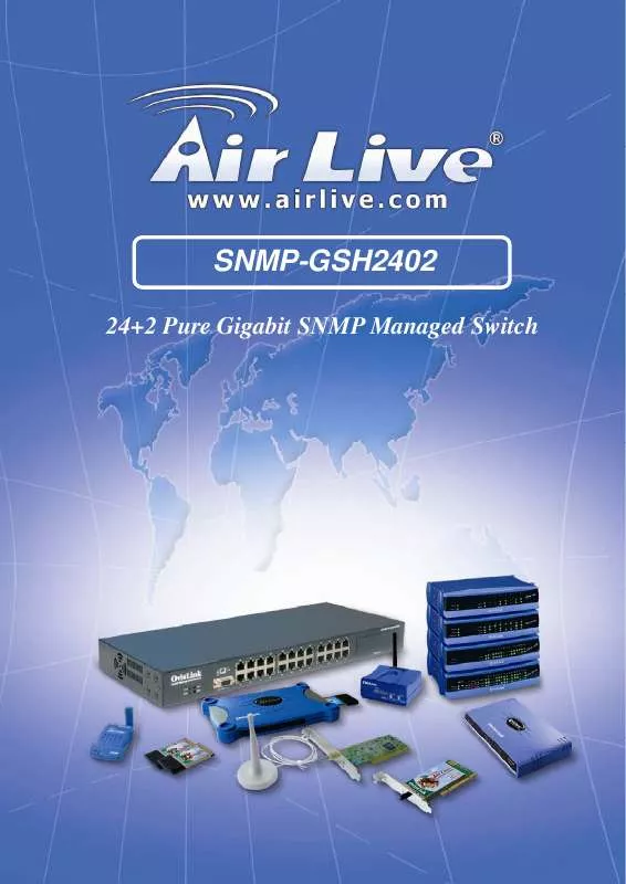 Mode d'emploi AIRLIVE SNMP-GSH2402