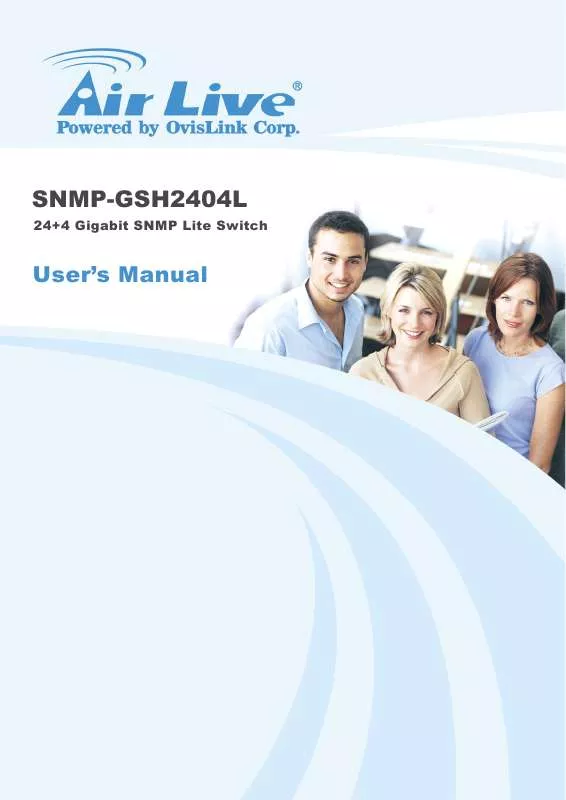 Mode d'emploi AIRLIVE SNMP-GSH2404L