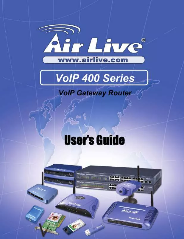 Mode d'emploi AIRLIVE VOIP 400