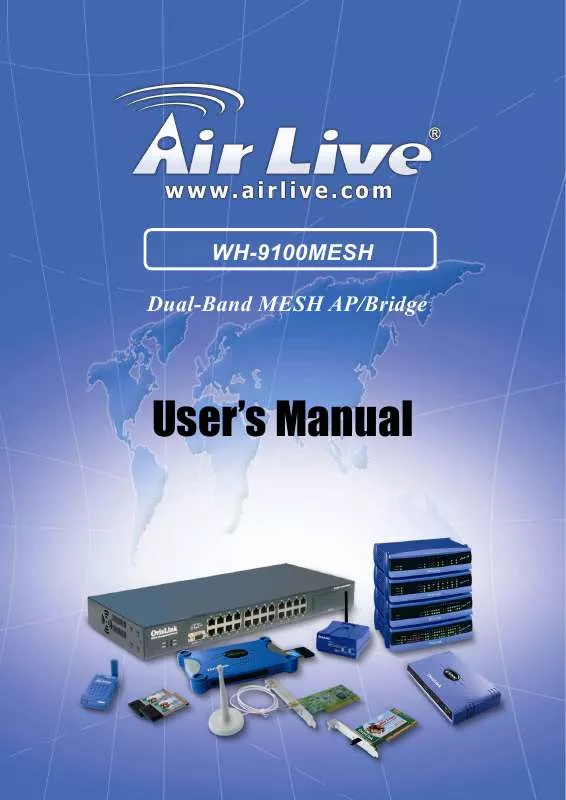 Mode d'emploi AIRLIVE WH-9100MESH