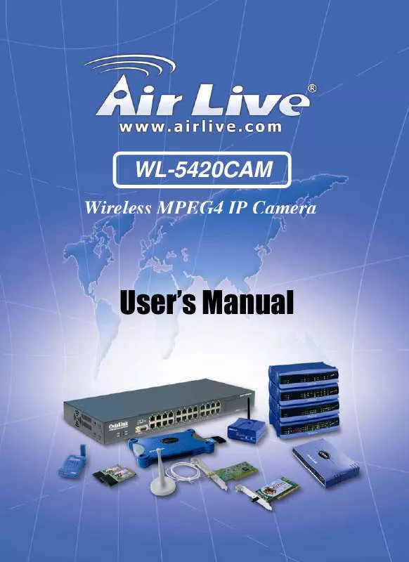 Mode d'emploi AIRLIVE WL-5420CAM