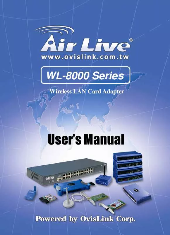 Mode d'emploi AIRLIVE WL-8000