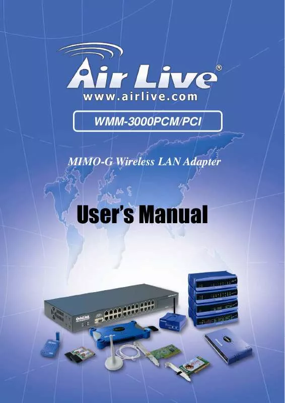 Mode d'emploi AIRLIVE WMM-3000PCI