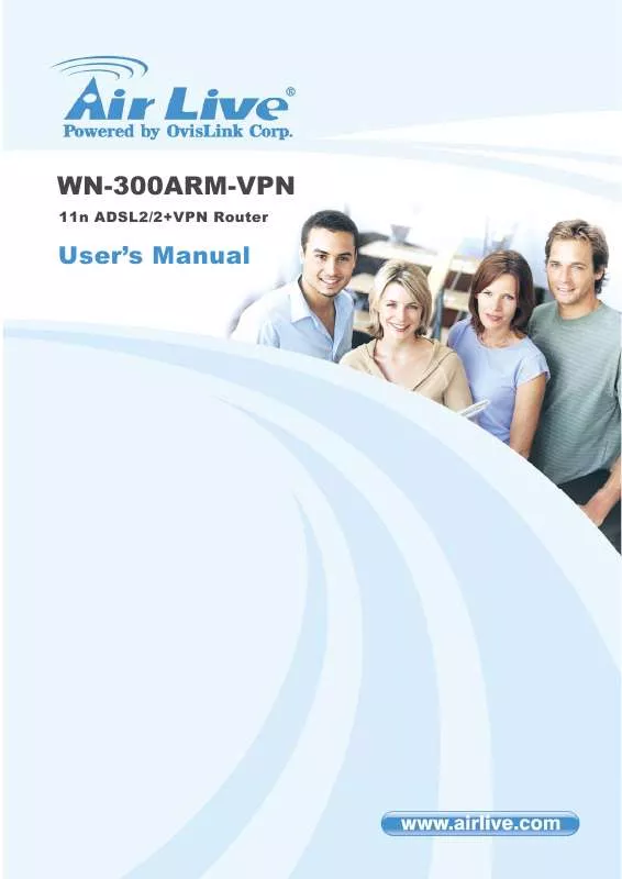 Mode d'emploi AIRLIVE WN-300ARM-VPN