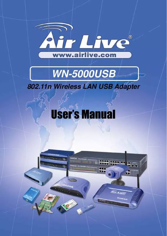 Mode d'emploi AIRLIVE WN-5000USB