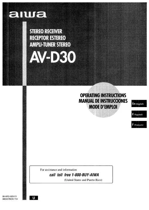 Mode d'emploi AIWA AV-D30