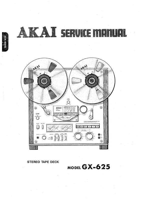 Mode d'emploi AKAI GX-625