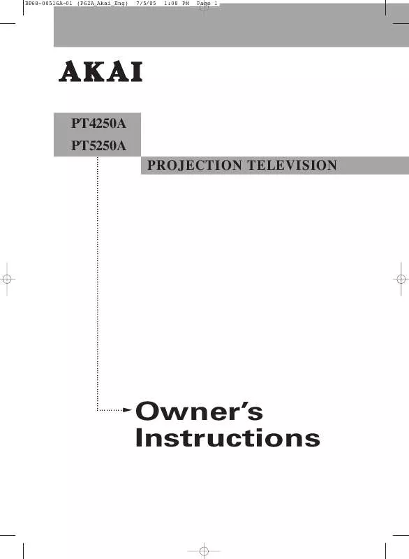 Mode d'emploi AKAI PT-4250A