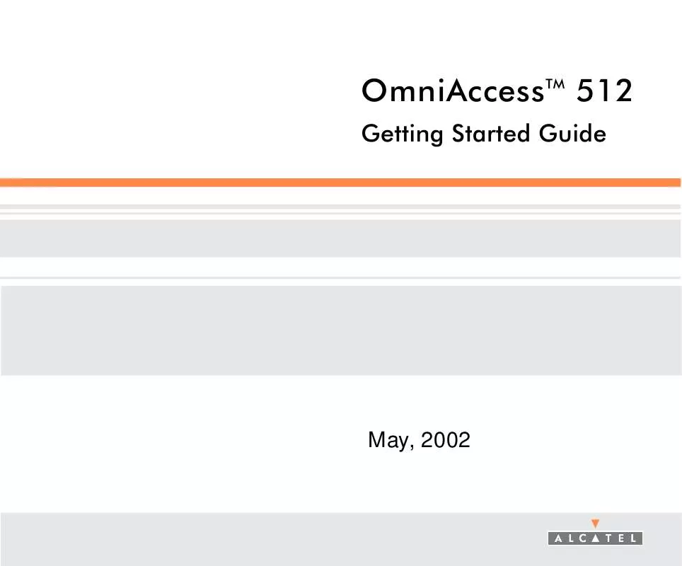 Mode d'emploi ALCATEL-LUCENT OMNIACCESS 512