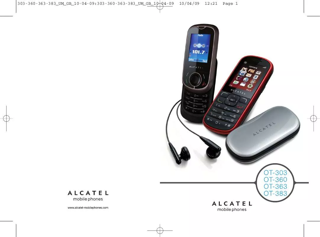 Mode d'emploi ALCATEL OT-363