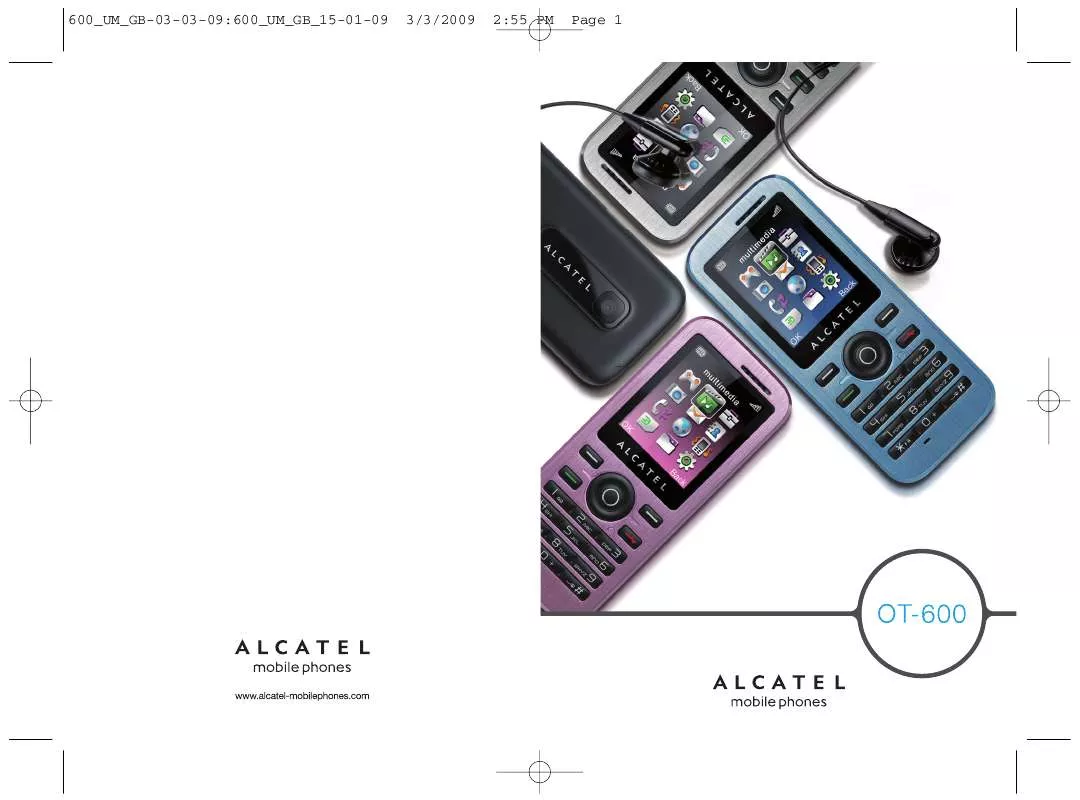 Mode d'emploi ALCATEL OT-600