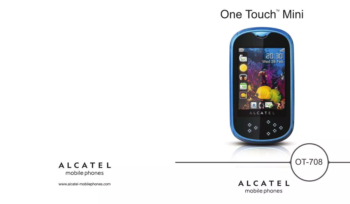 Mode d'emploi ALCATEL OT-708