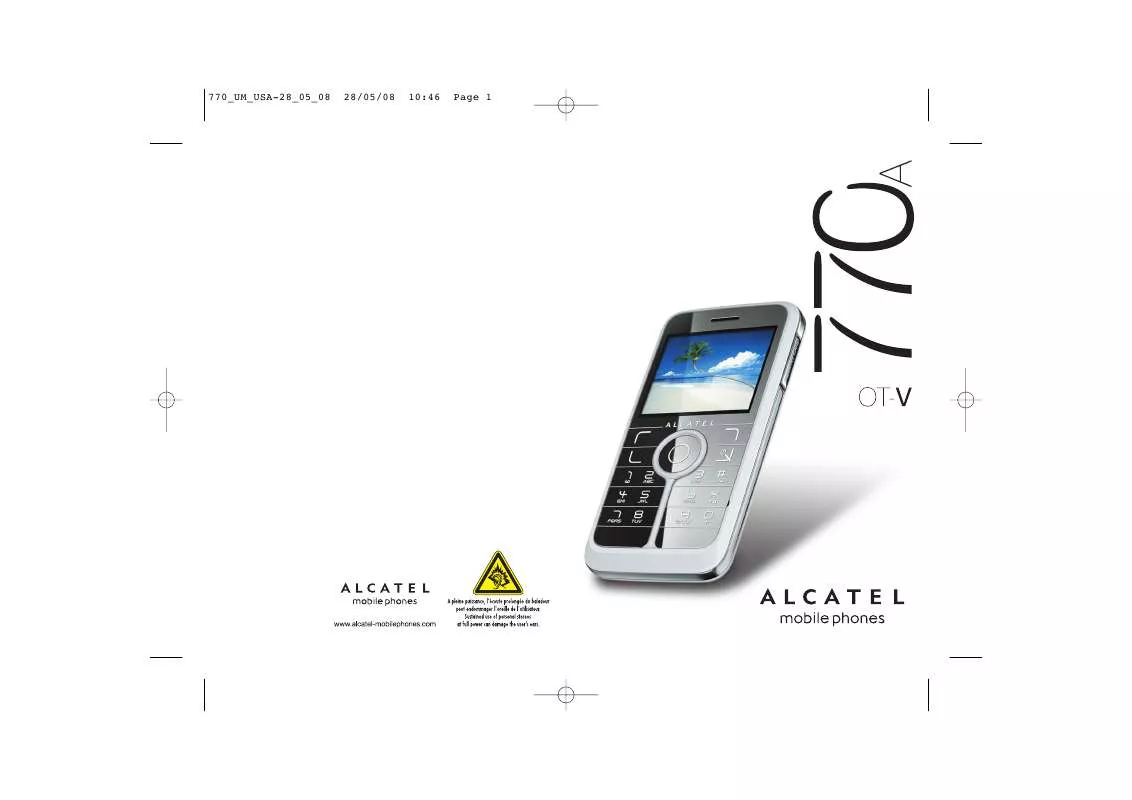 Mode d'emploi ALCATEL OT-V770