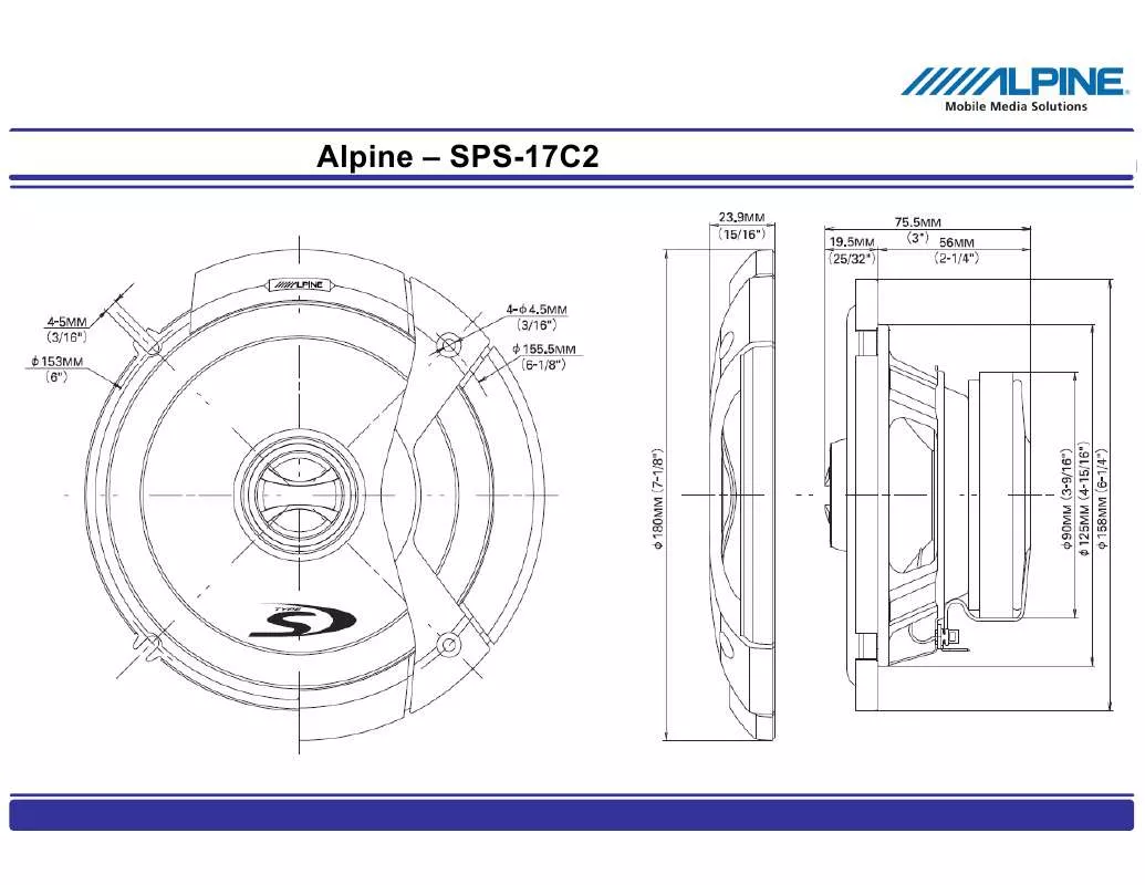 Mode d'emploi ALPINE SPS-17C2