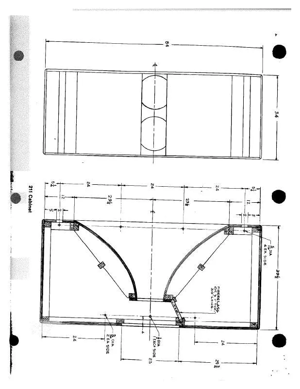 Mode d'emploi ALTEC LANSING 211 LF SPEAKER CABINET PLAN