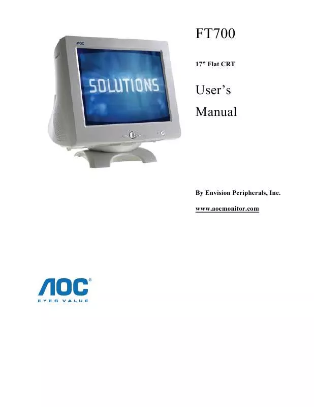 Mode d'emploi AOC FT700