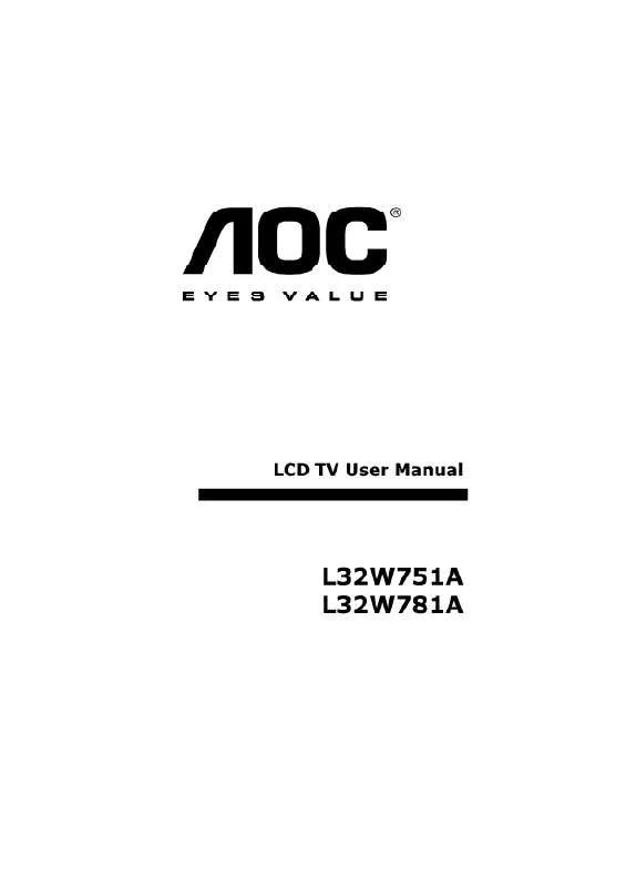 Mode d'emploi AOC L32W751A