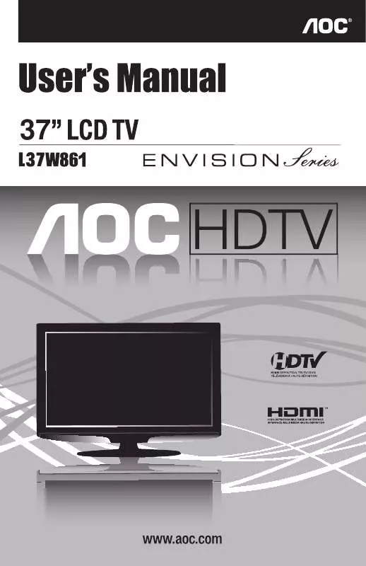 Mode d'emploi AOC L37W861