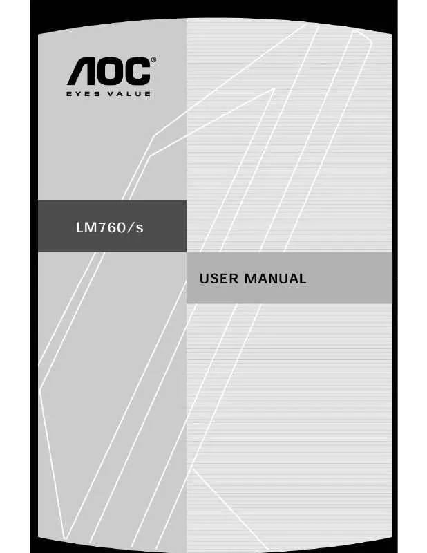 Mode d'emploi AOC LM760