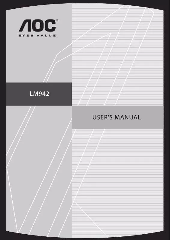 Mode d'emploi AOC LM942