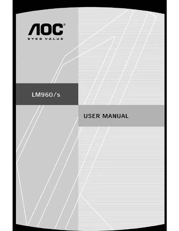 Mode d'emploi AOC LM960