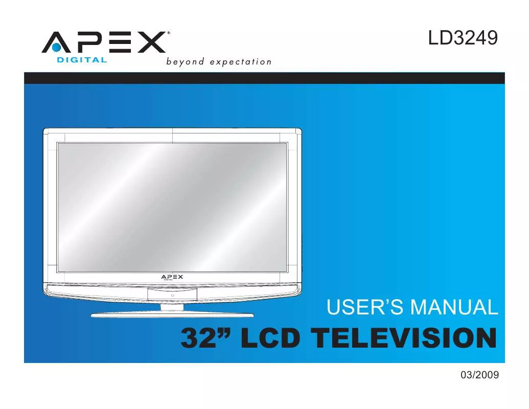 Mode d'emploi APEX DIGITAL LD3249