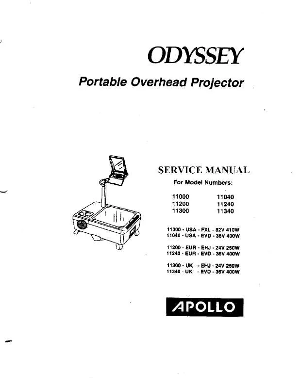 Mode d'emploi APOLLO ODYSSEY 11300