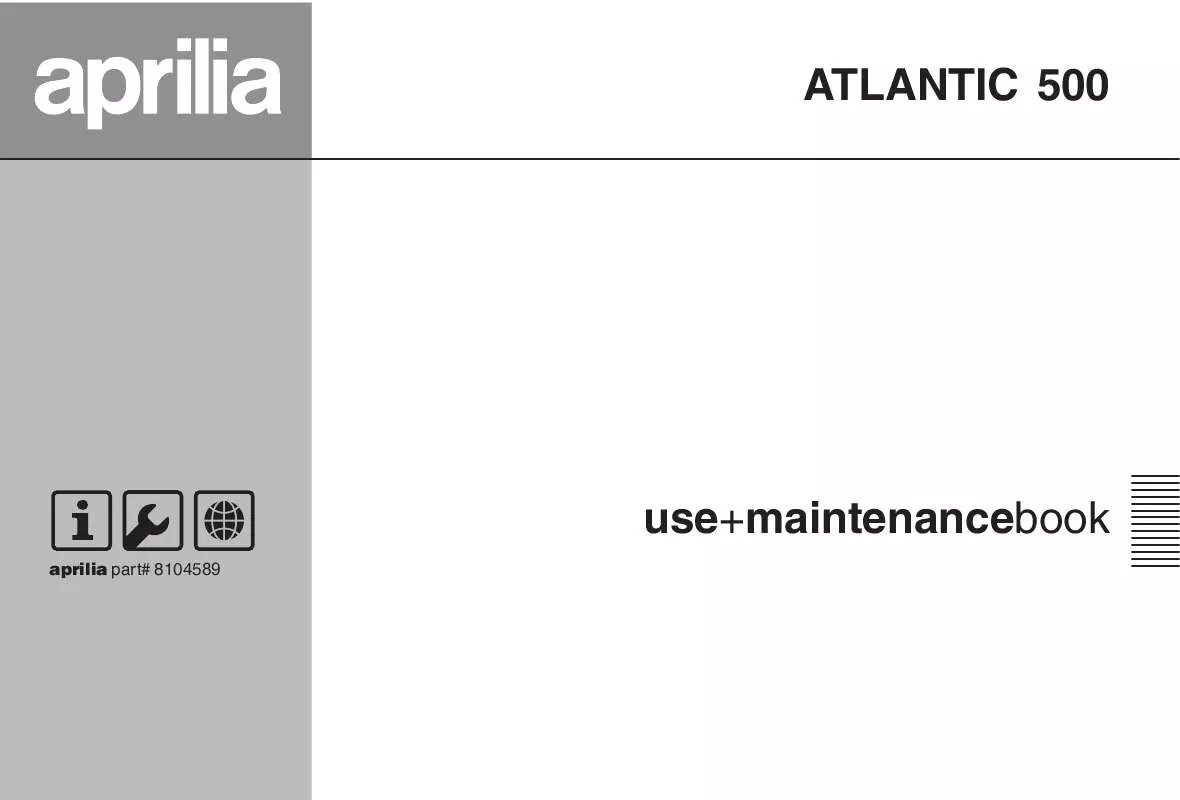 Mode d'emploi APRILIA ATLANTIC 500