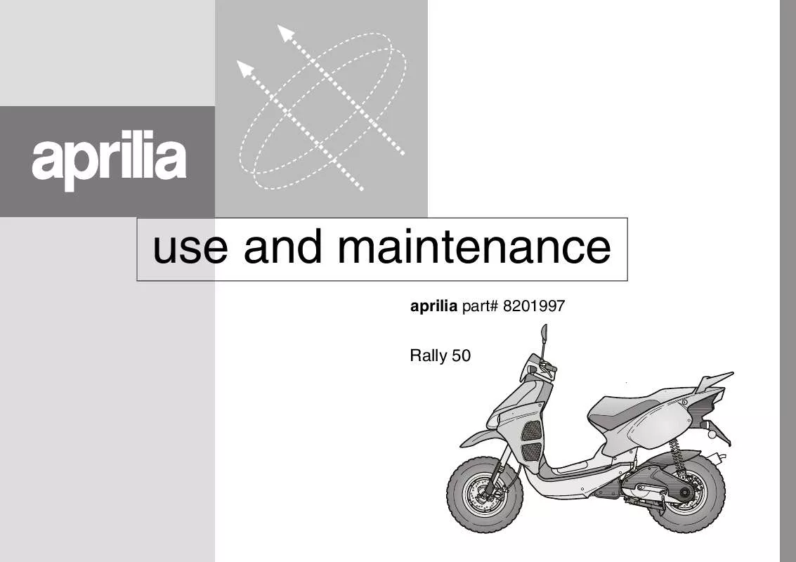 Mode d'emploi APRILIA RALLY 50