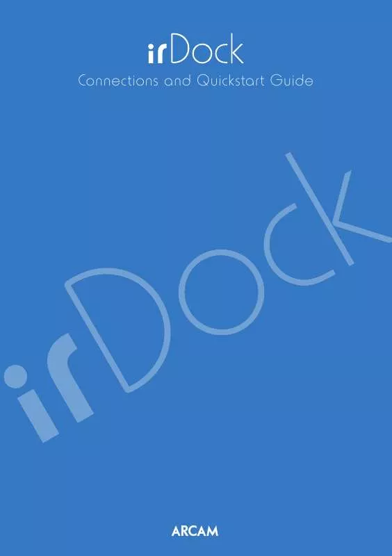 Mode d'emploi ARCAM IRDOCK