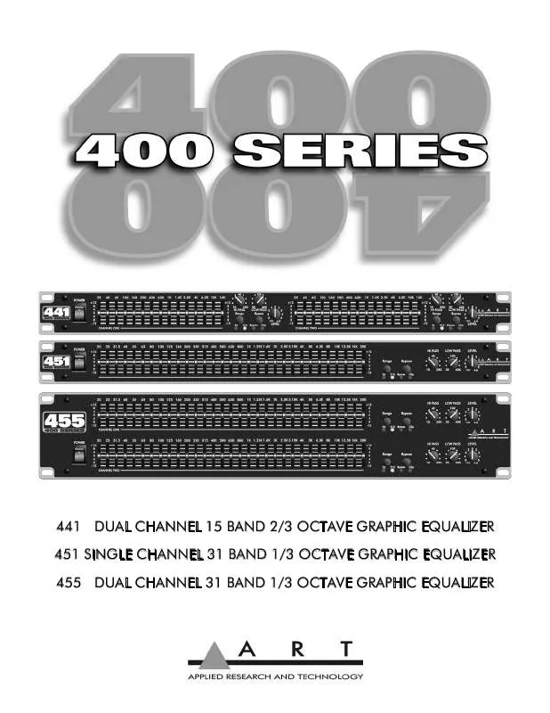 Mode d'emploi ART 451