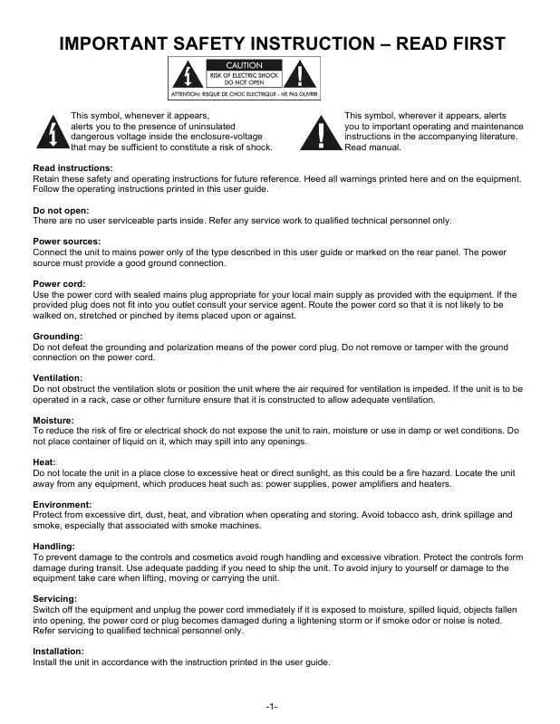 Mode d'emploi ART DPS II