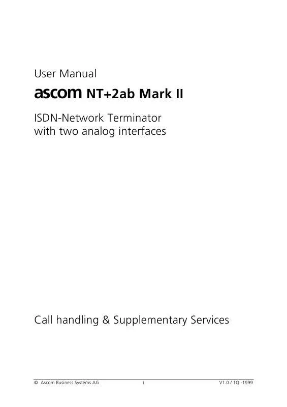 Mode d'emploi ASCOM NT+2AB MARK II