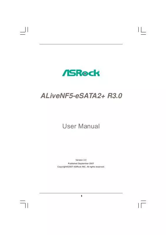 Mode d'emploi ASROCK ALIVENF5-ESATA2 R3.0